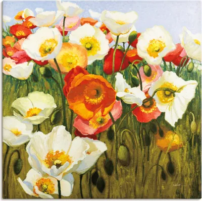 Produktbild von ARTland Leinwandbild Sunny Goodge Street Größe: 70x70 cm