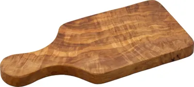 Produktbild von Schneidebrett aus Olivenholz (25 cm) – Handgefertigt auf Kreta, langlebig & stilvoll für die mediterrane Küche!