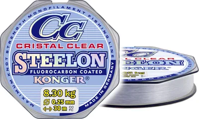 Produktbild von Monofilament Steelon Cristal Klar Fluorocarbon Beschichtet 0.18/150