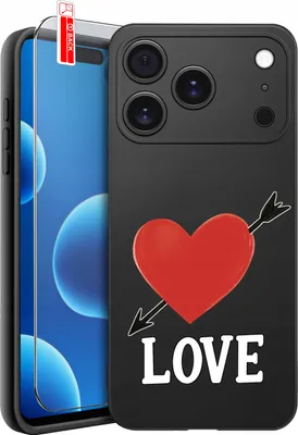 Produktbild von ETUI für iPhone 17 Pro Max MUSTER | VALENTINSTAGSHERZ | HÜLLE + GLAS 9H