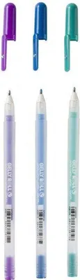 Produktbild von Sakura Moonlight Ocean, Verschlossener Gelschreiber, Blau, Türkis, Violett, Mehrfarbig, Kunststoff, Rund, 0,5 mm
