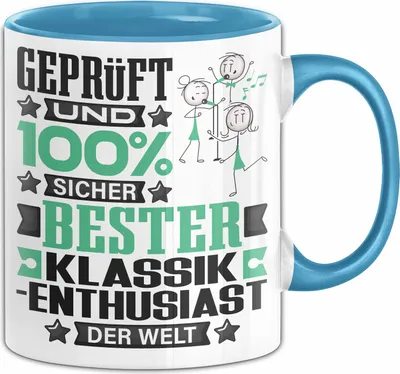 Produktbild von Klassik-Enthusiast Geschenk Lustiger Spruch für Klassik-Enthusiast Geschenkidee Bester Klassik-Enthusiast Der Welt (Blau)