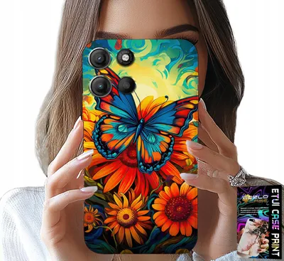 Immagine prodotto di Custodia per Motorola Edge 60 5G - Custodia Farfalle Fiori Rose