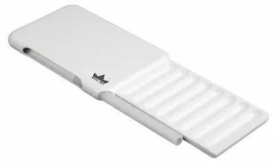 Torpedo White Edition – diskretes Etui aus Kunststoff, inkl. Alu-Ziehrohr, weiß