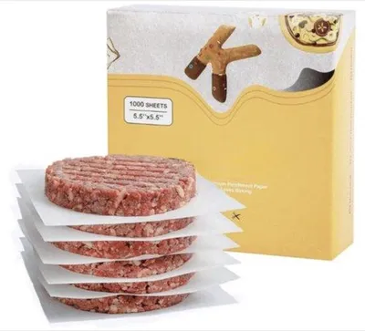 Produktbild von Antihaft-Burgerpapier 1000 Stück, 14x14 cm Backpapier