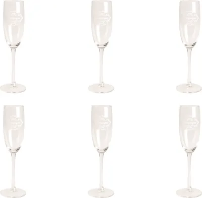 Produktbild von Excelsa set von 6 flöten Fine Quality glas 19 cl transparent