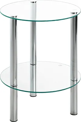 Produktbild von HAKU Möbel Beistelltisch chrom - Maße: H 47 cm x Ø 35 cm; 90243
