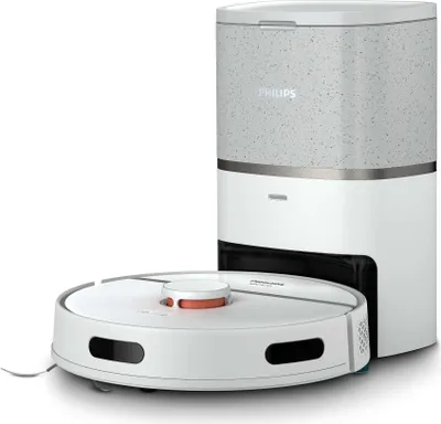 Produktbild von Philips HomeRun 3000 Serie Aqua Staubsaugerroboter mit Wischfunktion, bis zu 200 Min. Akku, 4 Modi, weiß (XU3110/02)