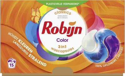 Produktbild von Robijn - 3-in-1 Color - Waschkapseln - 15 Wäschen - 1 Stück