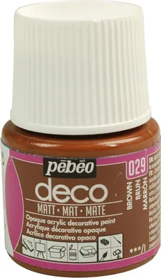 Produktbild von Matt opak Acrylfarbe - Braun - 45 ml