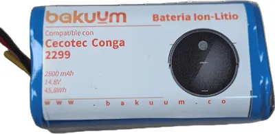 Zdjęcie produktu dla Bateria BAKUUM CECOPARTS 2800 mAh 14,8 V do Conga 2299/2499 zamiennik