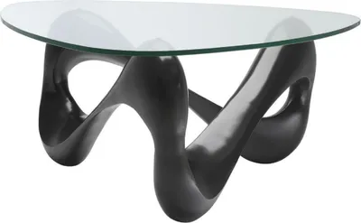 Casa Padrino Designer Couchtisch Aluminium Wohnzimmertisch mit Glasplatte Luxus Tisch Bronze