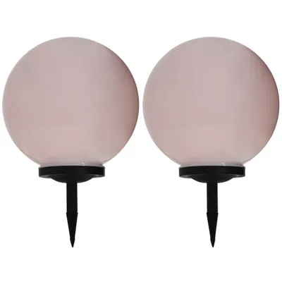 Obrázok produktu pre Vonkajšie solárne lampy 2 ks 40 cm LED guľové RGB