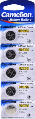 Produktbild von Lithium Knopfzelle Camelion CR1632 5er Blister