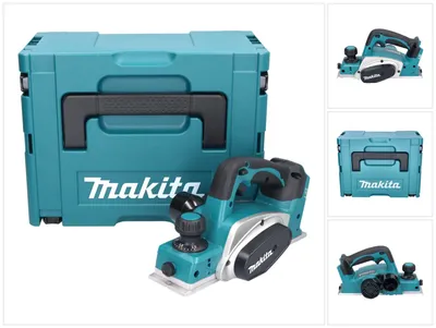 Immagine prodotto di Pialla a batteria Makita DKP 180 ZJ 18 V 82 mm + Makpac - senza batteria, senza caricabatterie