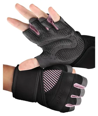 Produktbild von Fitness Handschuhe mit Handgelenkstütze Rosa Größe M