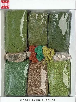 Produktbild von Busch 7190 Ausgestaltungsset Streumaterial und Felsen HO / TT / N