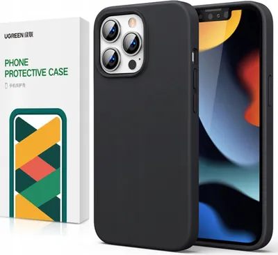 Immagine prodotto di Ugreen Custodia protettiva in silicone Gomma flessibile Silicone Cover Iphone 13 Pro Nero