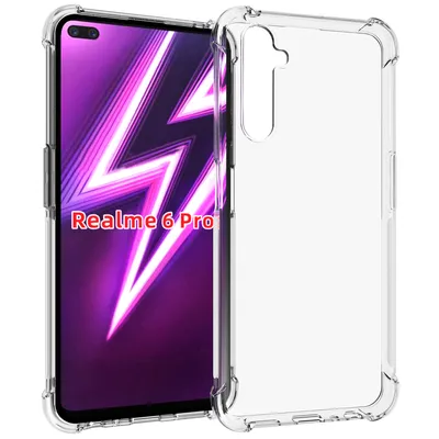 Obrázek produktu pro OPPO Realme 6 Pro Pouzdro, Průhledné Měkké TPU Bumper, Nárazuvzdorné Ochranné Pouzdro pro OPPO Realme 6 Pro