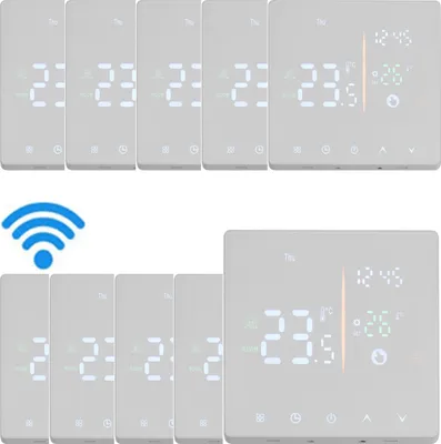 Produktbild von 8x Digital WiFi Thermostat Raumthermostat fuer 16A Elektrische Heizung Fussbodenheizung, manueller/automatischer Modus, NTC-Induktion, LCD programmierbares