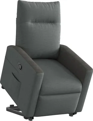 Produktbild von vidaXL Relaxsessel mit Aufstehhilfe Dunkelgrau Stoff