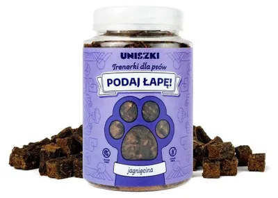 Produktbild von UNISZKI Podaj łapę Lamb – leckerli für hunde – 210g