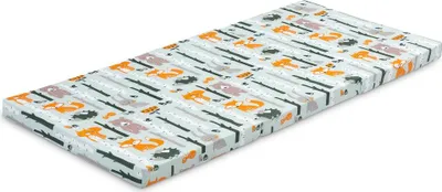 Produktbild von Sensillo Supreme Babymatratze 120 x 60 cm - Transporttasche - Fuchs und Hase