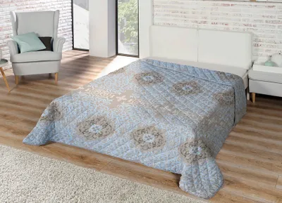 Produktbild von XXL Tagesdecke Steppdecke Bettüberwurf Decke Bettdecke gesteppt 220x240cm  gemustert