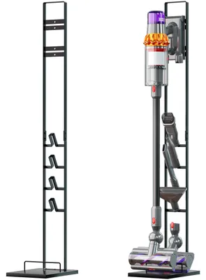 Produktbild von vhbw Staubsaugerhalter Ständer kompatibel mit Tefal X-Force Flex 11.60 TY9890HO Akku-Staubsauger, Handstaubsauger Dunkelgrau