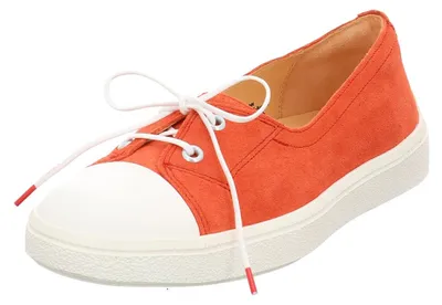 Productafbeelding van Damen TURNA: chroomvrije, duurzaam geproduceerde, lage schoenen, kleur: rood/combinatie, model 5010