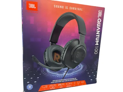 Produktbild von (G1) JBL Quantum 100 Over-Ear Gaming Headset – Wired 3,5 mm Klinkw