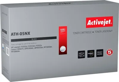 Productafbeelding van Activejet ATH-05NX tonercartridge (vervangt HP 05X HP CE505X; Canon CRG-719H; hoog rendement; 6500 pagina's; zwart)