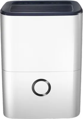 A white and dark gray humidifier against a white background.