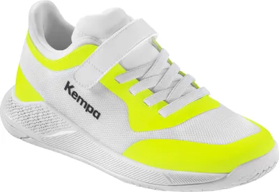 Produktbild von Kempa Kourtfly Kids Handballschuhe Kleinkinder weiß fluo gelb Gr 31