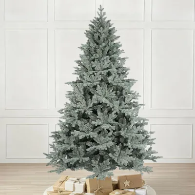 Produktbild von Salcar 210 cm Künstliche Blaufichte Weihnachtsbaum Künstlich Tannenbaum Spritzguss Christbaum mit 3795 Spitzen