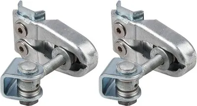 Zdjęcie produktu dla zawias regulowany w 4 płaszczyznach 180 stopni, antysabotażowy, M12 GBMU4DSHIELD-Z-M12-90-02 Locinox, ocynkowany, ze śrubą oczkową 90 mm (2 szt.)