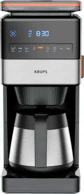 Produktbild von KRUPS KT8428 Grind Aroma XL Filterkaffeemaschine, Farbe:Schwarz-Edelstahl