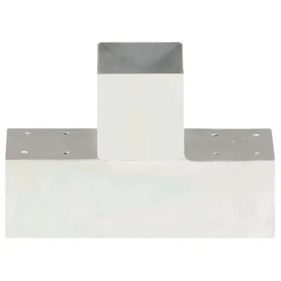 Zdjęcie produktu dla vidaXL Łącznik słupka w kształcie litery T Ocynkowany metal 91 x 91 mm