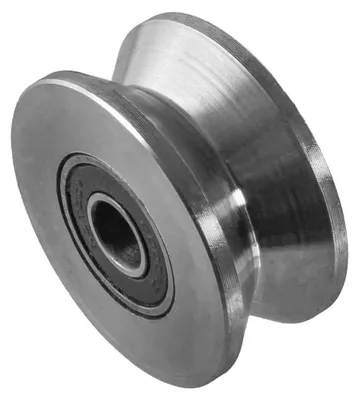 Produktbild von Edelstahl V4A Torrolle Hohlkehle Schiebetor Schiebetür Rolltür Rolltor Laufrolle
