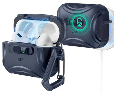 Obrázok produktu pre ESR - Cyber FlickLock HaloLock ochranný obal na Apple AirPods Pro 3 - modrý