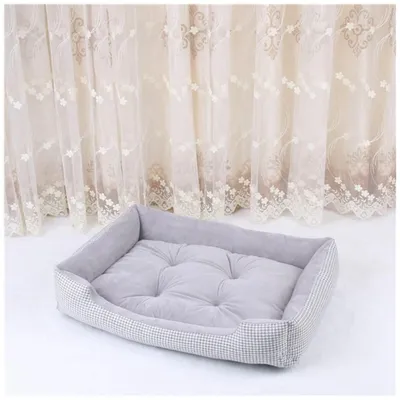 Immagine prodotto di Cuccia per cani, lavabile, grigia, taglia XL (80x58x15 cm), antiscivolo, confortevole