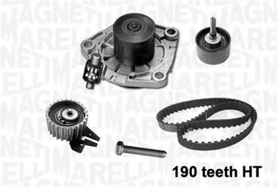 Produktbild von MAGNETI MARELLI Wasserpumpe + Zahnriemensatz 341401040001