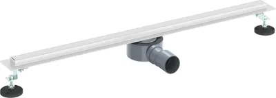 Image de vidaXL Ecoulement de douche 360° avec modèle slim argent 80 cm acier inoxydable 304