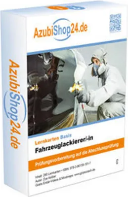 Image de AzubiShop24.de Basis-Lernkarten Fahrzeuglackierer /-in. Prüfungsvorbereitung