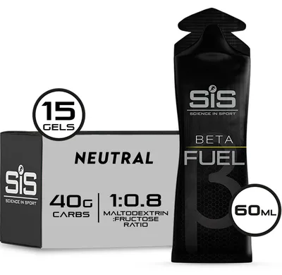 Produktbild von Science in Sport Beta Fuel Energy Gel – Neutral – 15 x 60 ml