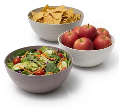 Produktbild von Salatschüssel Set Schüsseln für Salat, Chips, Obst in Beige
