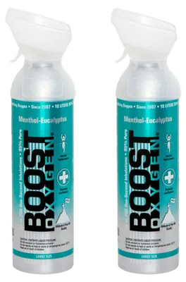 Image de Oxygène supplémentaire en canette Boost Oxygen Menthol Eucalyptus, grand, 2x9L