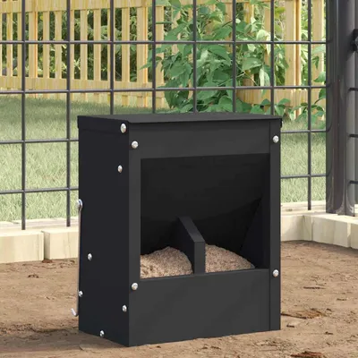 Produktbild von Möbel Kaninchenfütterer Schwarz 20 x 12,5 x 25 cm Kaltgewalzter Stahl - Hundenäpfe &61189