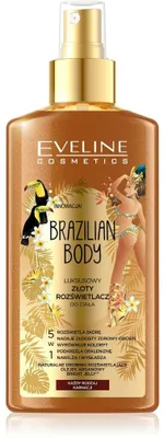 Produktbild von EVELINE Brazilian Body Luxurious Golden Bronzing Mist 5in1 Moisturizes, Brightens, Smooths, Evens Skin Tone 150ml