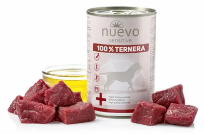 Obrázok produktu pre NUEVO dog konzerva Sensitive 100% Beef 6 x 400g